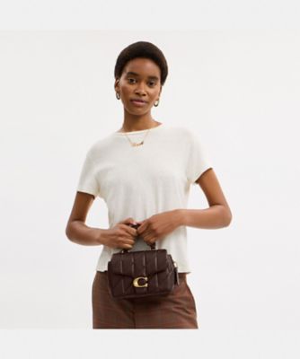 美品✨ COACH コーチ トップハンドル タビー 2way ブラック 黒 COACH ショルダーバッグ バッグ タビー トップ ハンドル バッグ